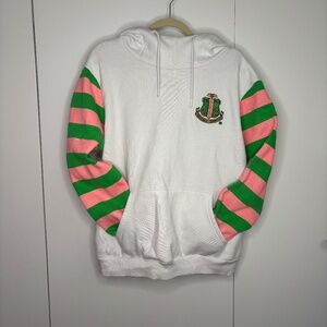 Ivy Storehouse Alpha Kappa Alpha Hoodie Pink & Green Sleeve- size XL